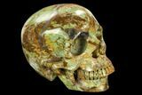 Realistic, Polished Autumn Jasper Skull #127612-2